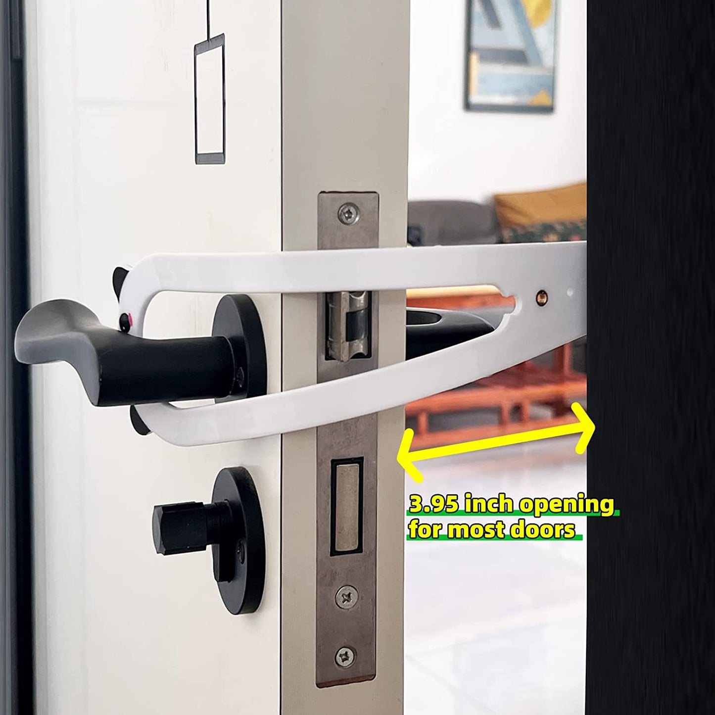 2pk Cat Door Holder Latch, Lets Cats In & Keeps Dogs Out of Litter/Food