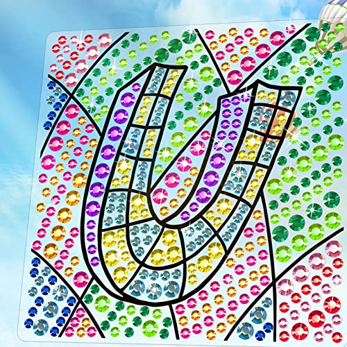 Umbrella/Letter U Suncatcher Window Diamond Painting Arts & Crafts Kit