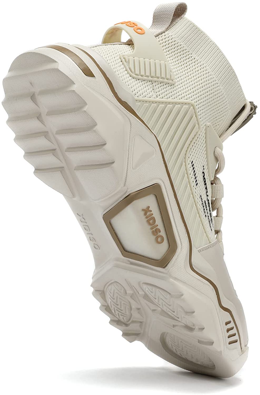 Size 9.5 Beige Lightweight High Top Fashion Sneakers/Walking Shoes/Sports Shoes