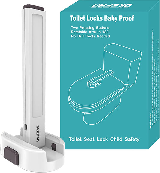 2pk No Drill Adhesive Baby/Child Toilet Seat Safety Lock