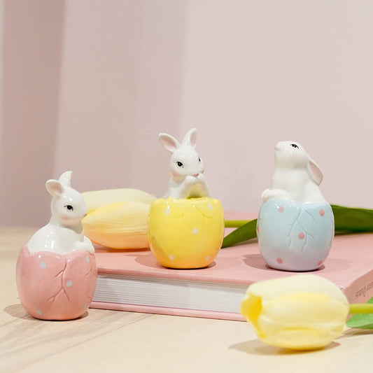 3pcs Spring Easter Bunny Egg Decorations
