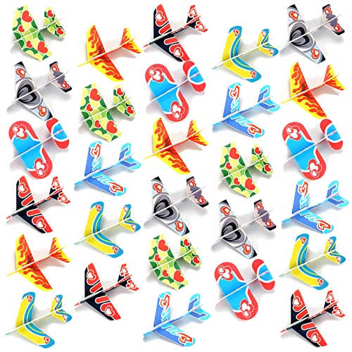 Nasidear 35 Pack Valentines Day Gifts Cards with Foam Airplanes,Valentine's Greeting Cards for Kids School Exchange,Classroom Prizes,Valentine’s Gift