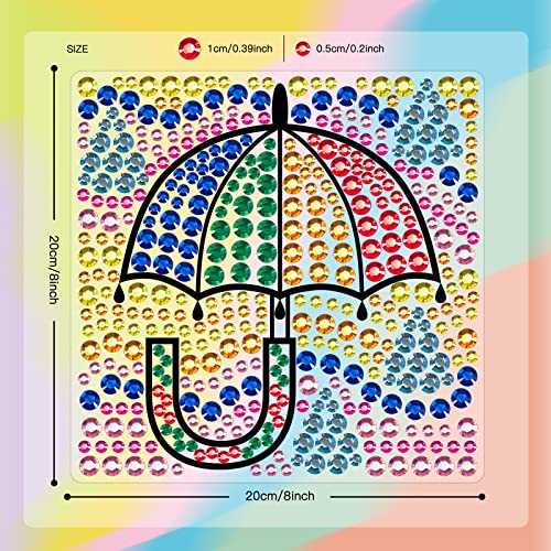 Umbrella/Letter U Suncatcher Window Diamond Painting Arts & Crafts Kit