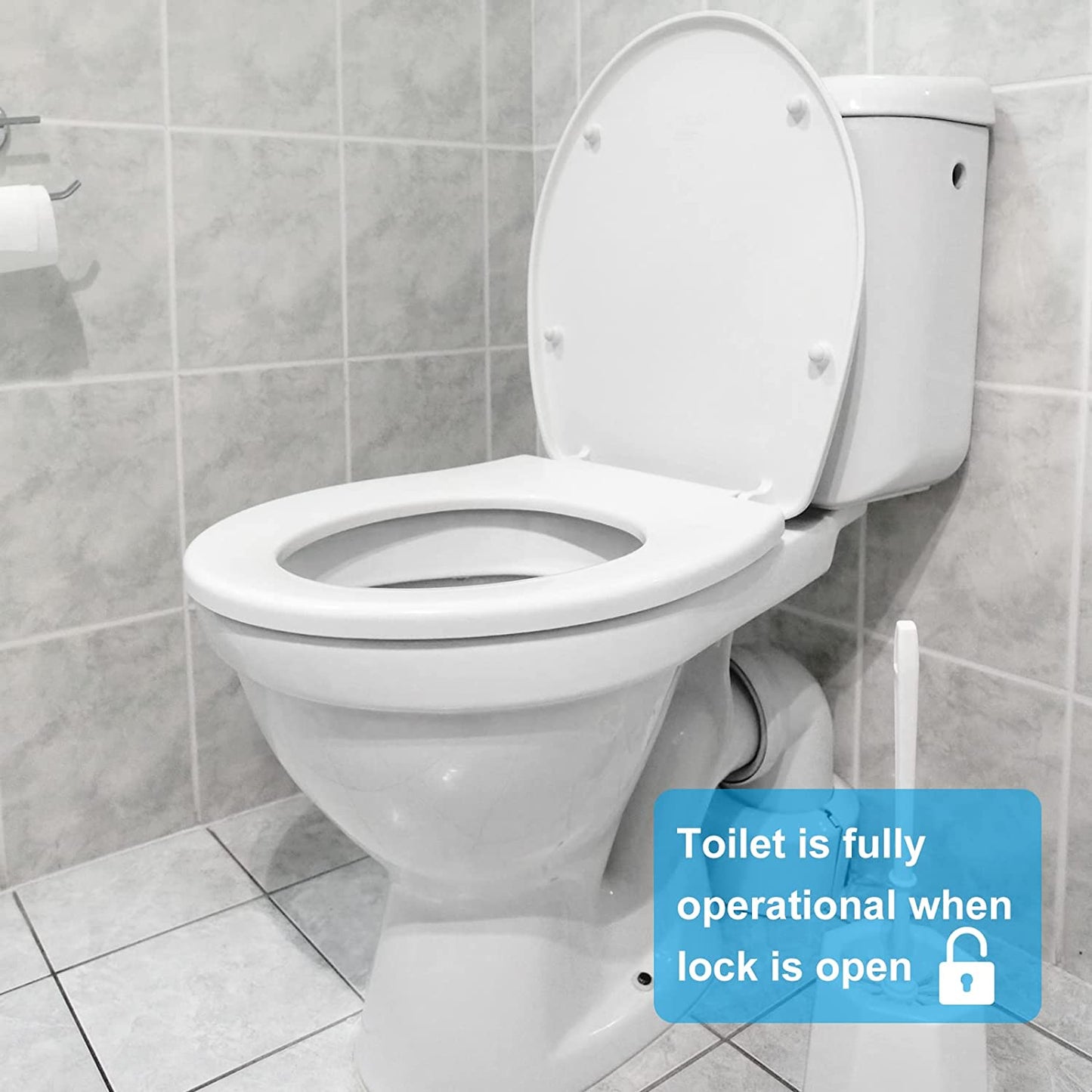 2pk No Drill Adhesive Baby/Child Toilet Seat Safety Lock