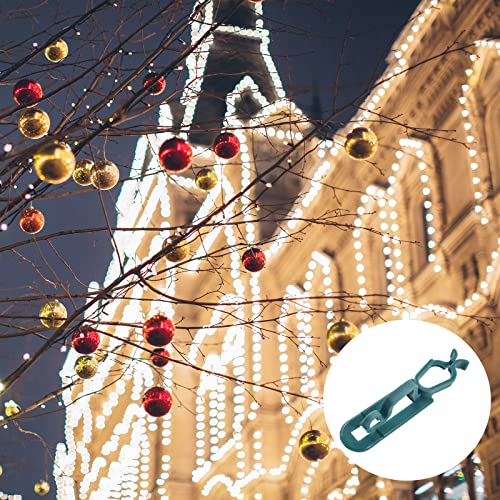 Christmas Gutter Clips for Hanging Outdoor Lights, 60 Pcs Strip Light Clips Hooks, Universal Gutter Hooks Outdoor Light Clips Compatible with C9, C7, C6 for Outdoor Roof, Shingles, Roof Ridge, Fence