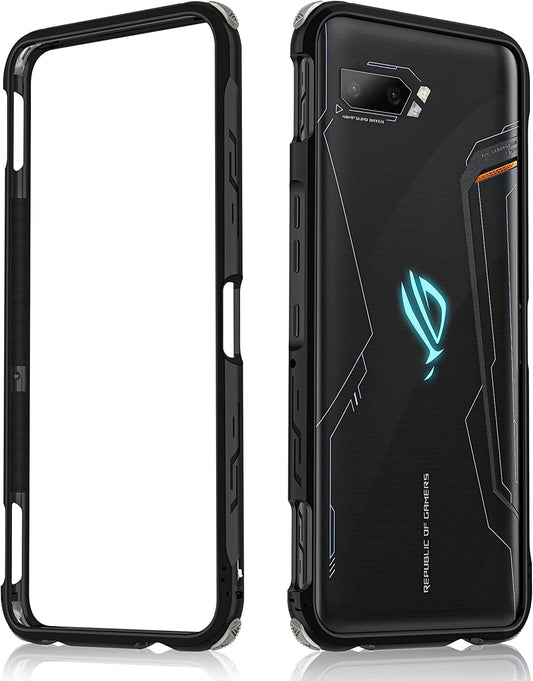 Black Aluminum Alloy Metal Bumper Frame Case for ASUS ROG Phone 2 (ZS660KL)