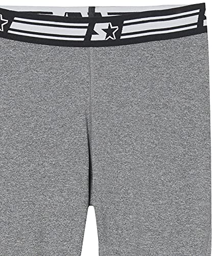 Starter Women's 20" Light-Compression Athletic Capri Legging, Amazon Exclusive, Carbon Grey Jaspe, Small