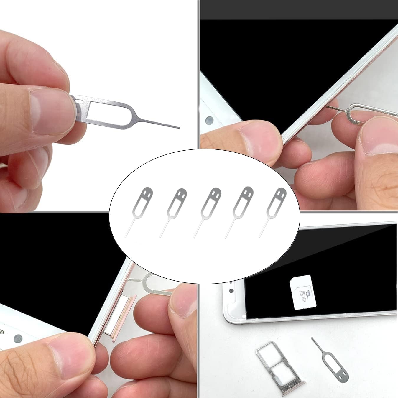 10-Pack SIM Card Removal Tool: Versatile Ejector for iPhone, iPad, Samsung Galaxy, and All Smartphone Models