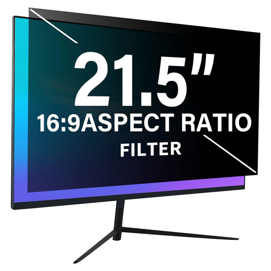 21.5" Removable 16:9 Anti-Glare Blue Light Block Computer Privacy Screen Filter