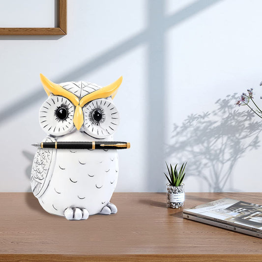 Magnetic Owl Statue for Home Decor Accents/Key Holder/Desk Organizer
