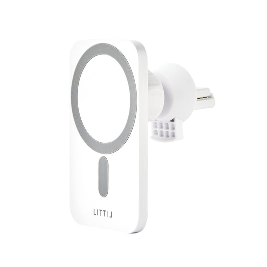 Road Trip Magnetic Wireless Charger for iPhone 12/13 Pro, Max, Mini: Vent Install, Monochromatic Design, Strong Magnet for Secure Travel