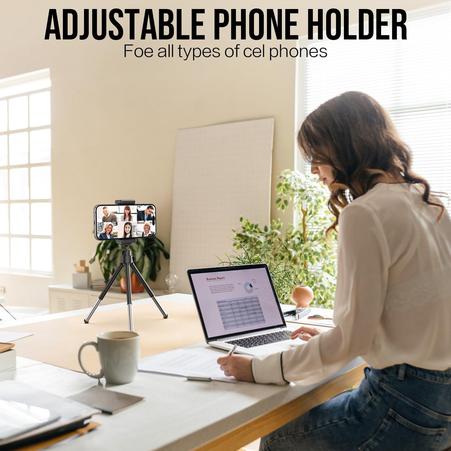 Lightweight Mini Webcam Tripod: Ideal for Smartphones, GoPro & Small Cameras