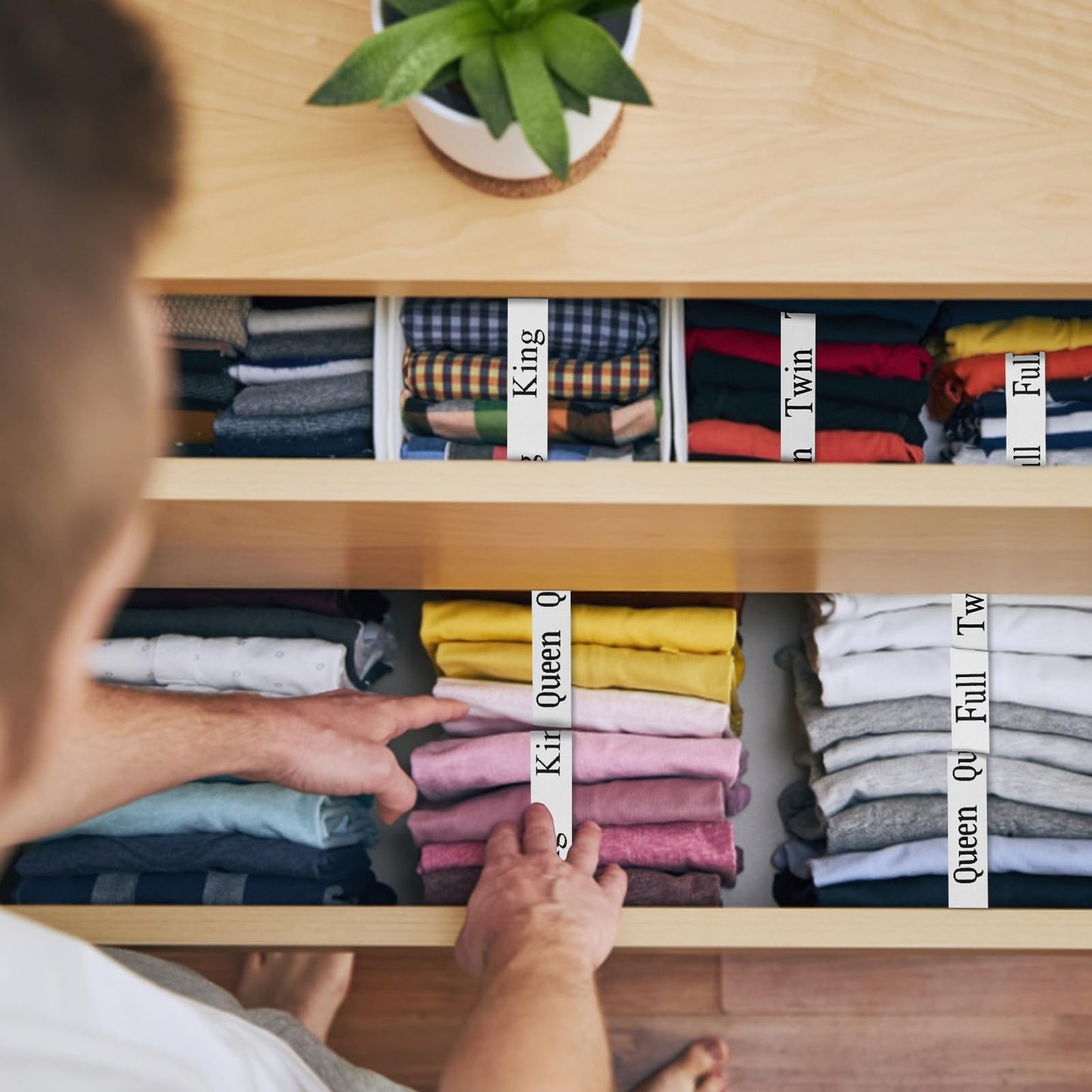 12pcs Bed Sheet Organizers & Storage Bands for Bedding - King, Queen, Full, Twin