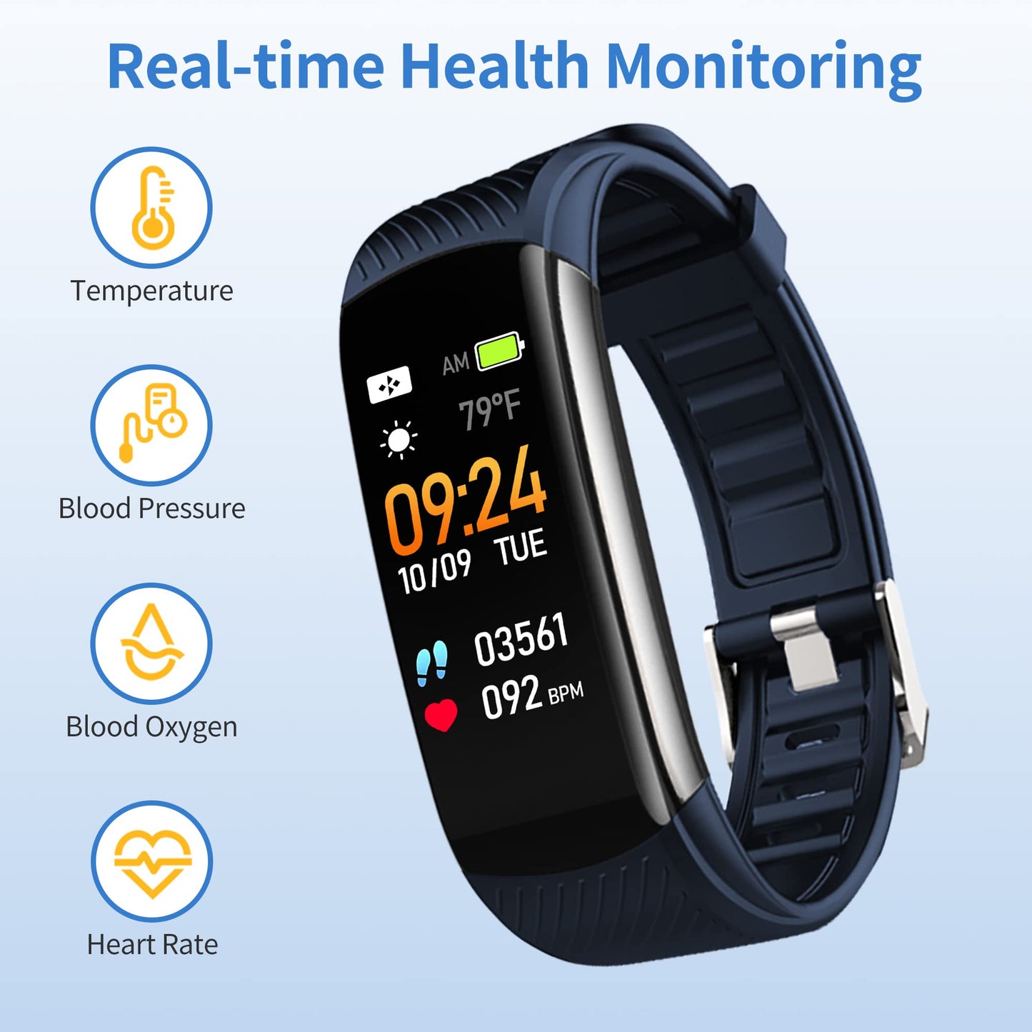 Waterproof iOS/Android Fitness Tracking Smart Watch