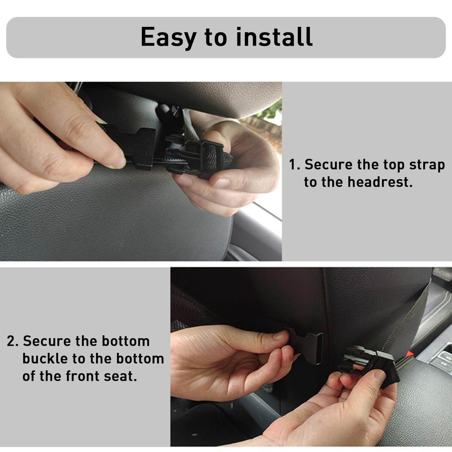Maximize Car Space: Multi-Pocket Car Seat Back Organizer for Easy Access Storage