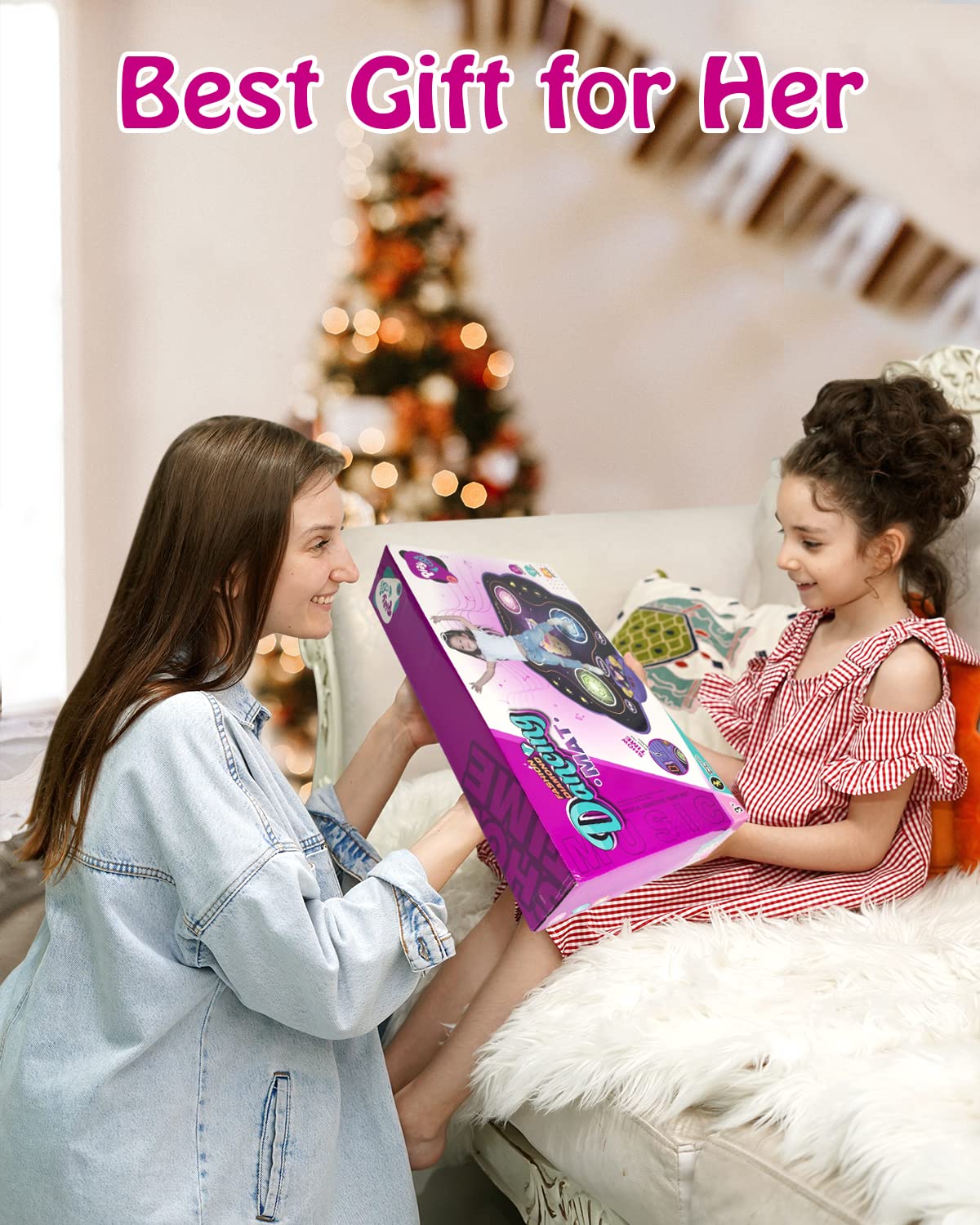 Wireless Bluetooth Light Up Dance Mat w/ Built-In Music & 4 Game Modes