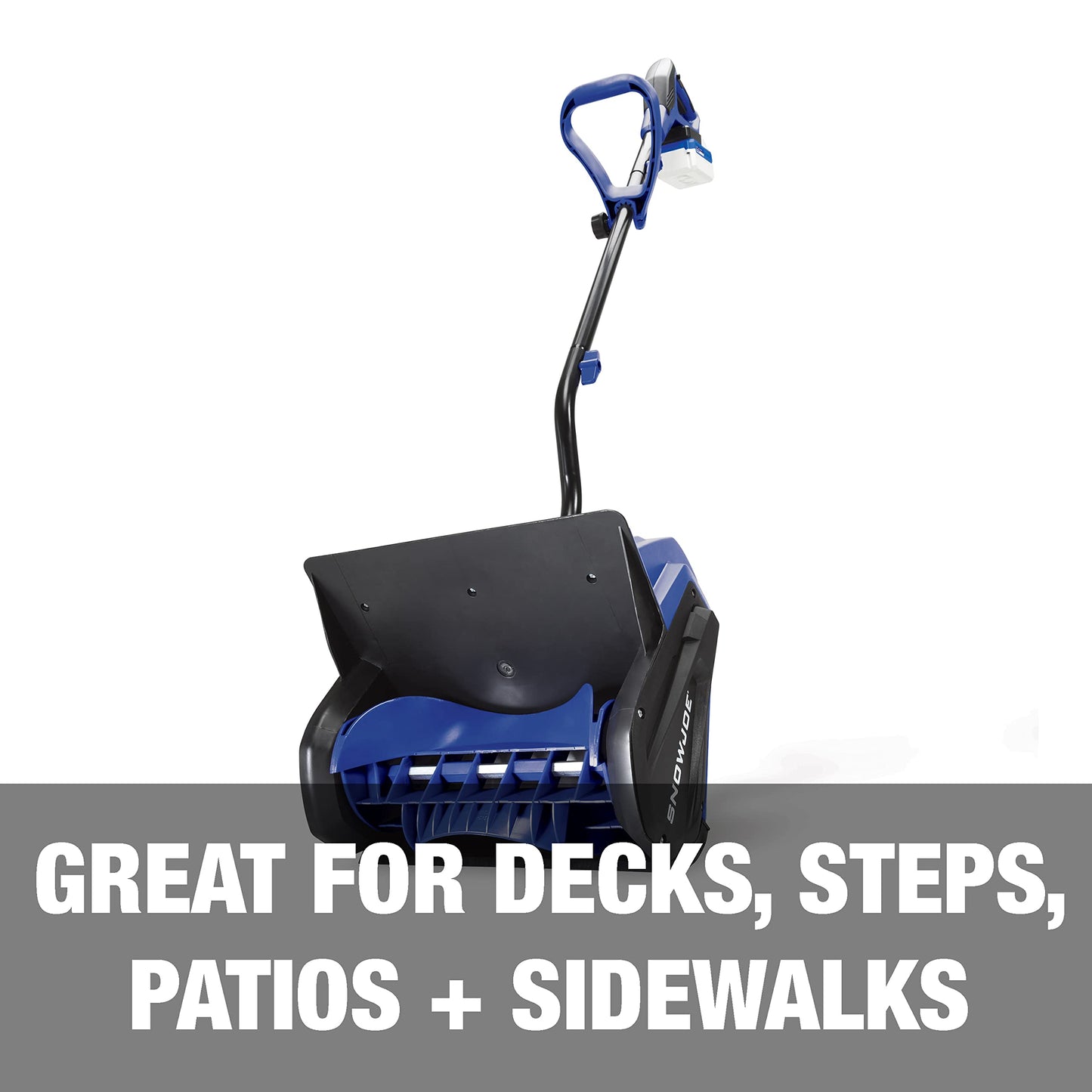 Snow Joe 24V-SS13-TV1 24-Volt IONMAX Cordless Snow Shovel Bundle with 4.0-Ah Battery, Charger, Cover, & Ice Dozer - Lightweight, Gas-Free Snow Clearing for Walkways, Driveways, Decks, and Sidewalks
