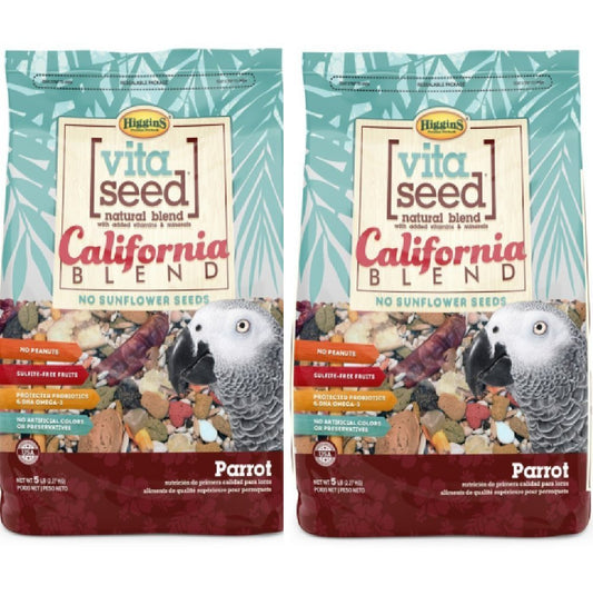2pk Higgins Vita Seed California Blend Parrot Bird Food