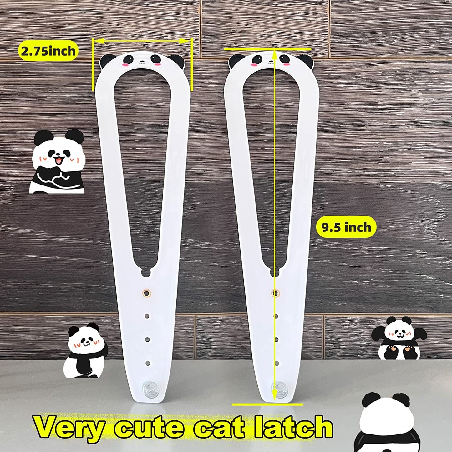2pk Cat Door Holder Latch, Lets Cats In & Keeps Dogs Out of Litter/Food