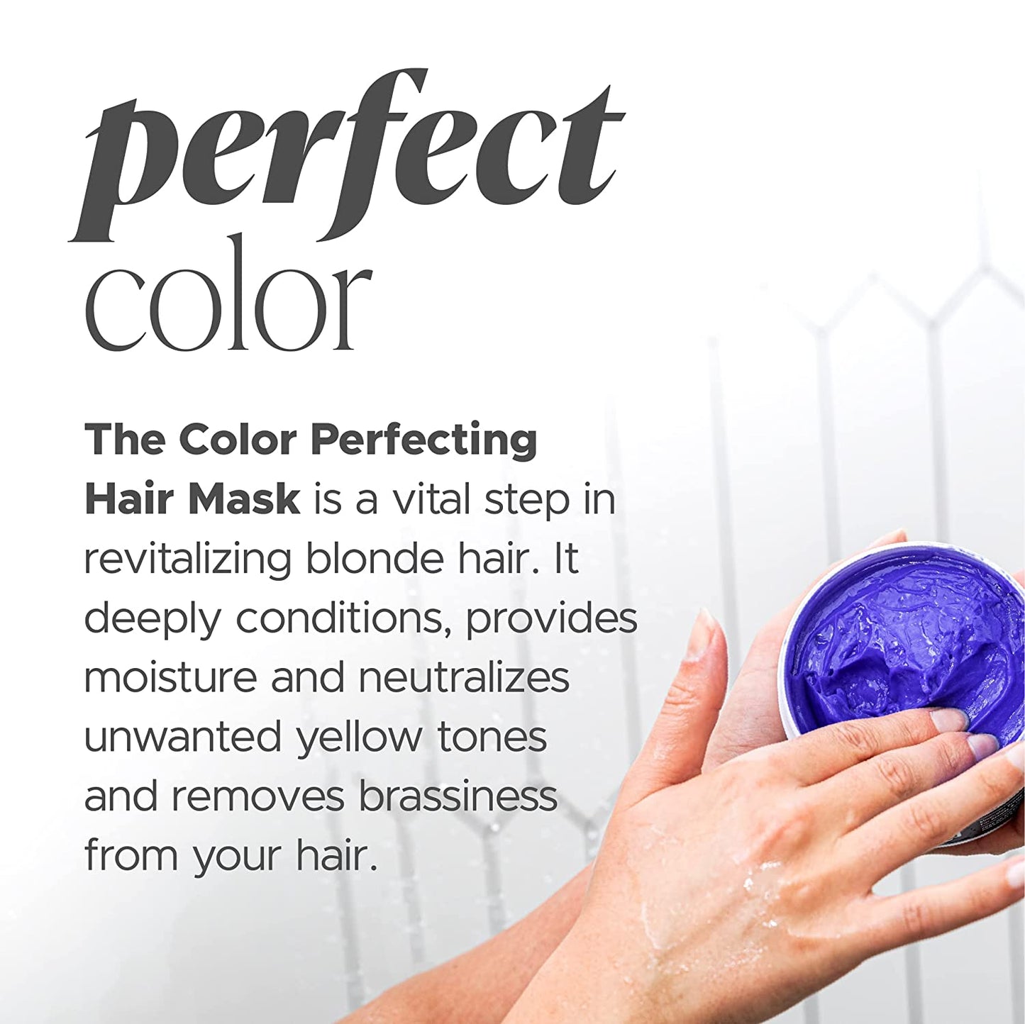 8.5oz Herbalosophy Color Perfecting Purple Hair Mask – Add Shine while Protecting Your Color – Salon-Quality Haircare with Natural, Healthy Ingredients, Vegan, Sulfate & Paraben Free