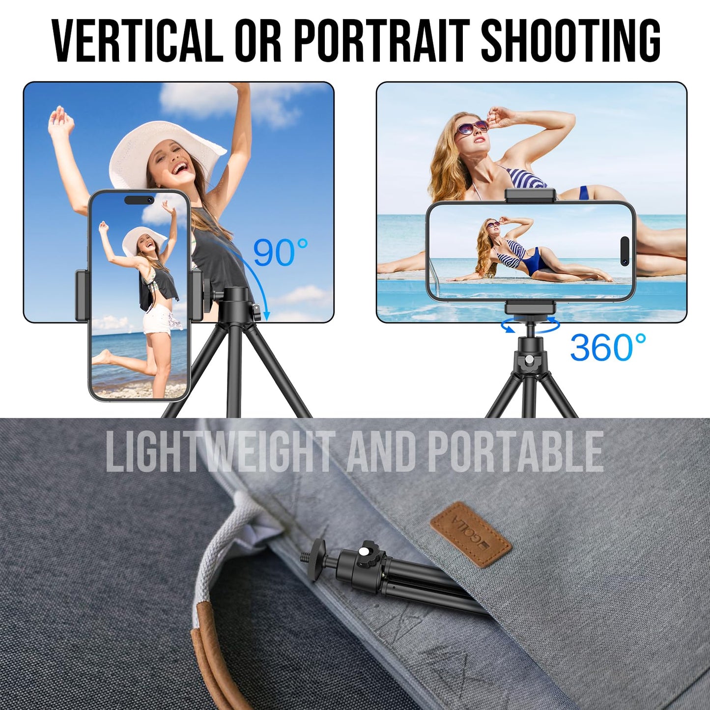 Lightweight Mini Webcam Tripod: Ideal for Smartphones, GoPro & Small Cameras