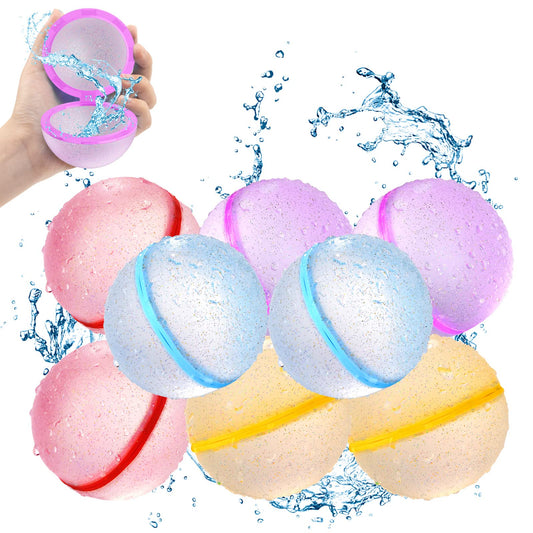 8pk Reusable Magnetic Quick Fill Self Sealing Water Balloons
