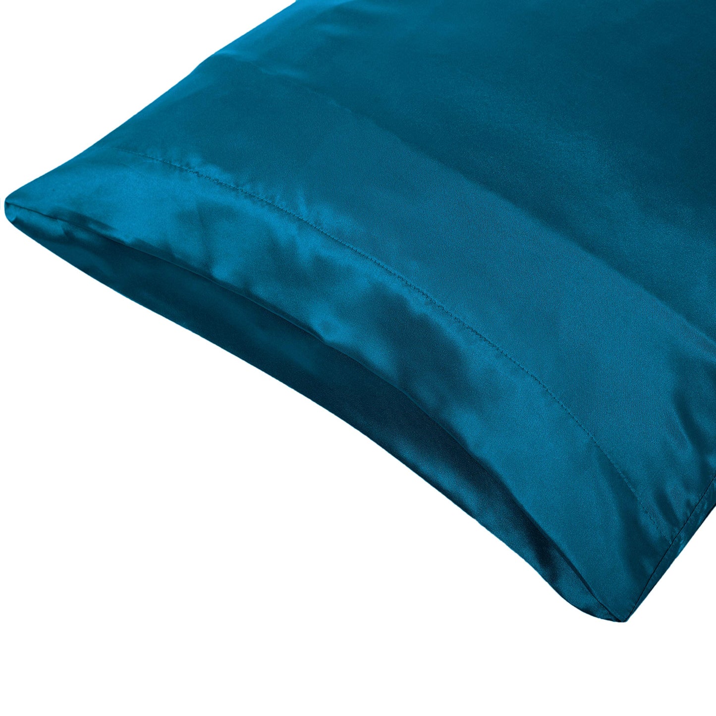 20"x54" Blue Super Soft Silky Satin Body Pillow Cover w/ Envelope Closure