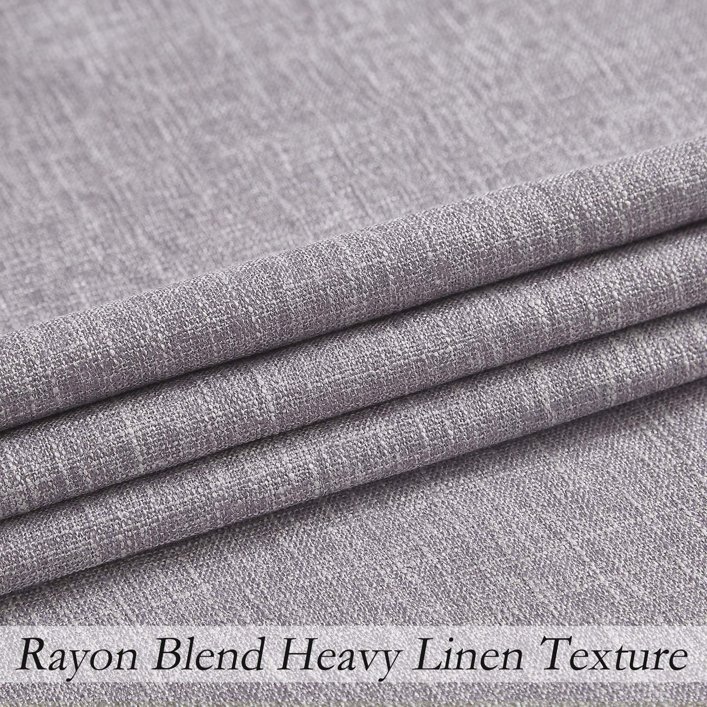 1 Panel Lavender Purple Blackout Curtain Panel with Liner, Noise Reducing, 50" x 84" - Ideal for Bedrooms & Living Rooms