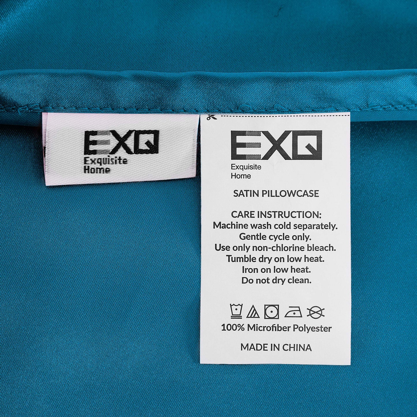 20"x54" Blue Super Soft Silky Satin Body Pillow Cover w/ Envelope Closure