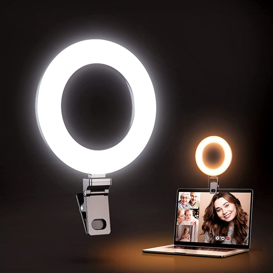 6.5" Clip-On Video Conference Ring Light for Zoom/Remote Working/Live Streaming