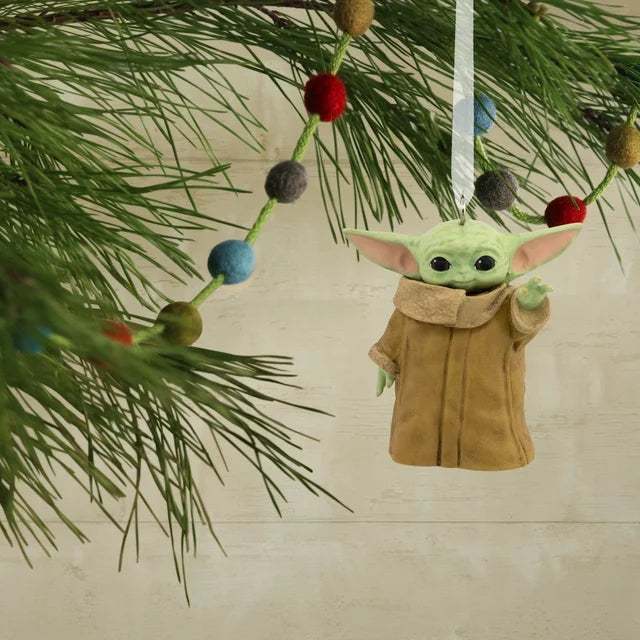 Hallmark Star Wars Christmas Ornaments: Mandalorian & Grogu Bundle - Perfect 2.5" Holiday Decor for Fans of The Mandalorian Series