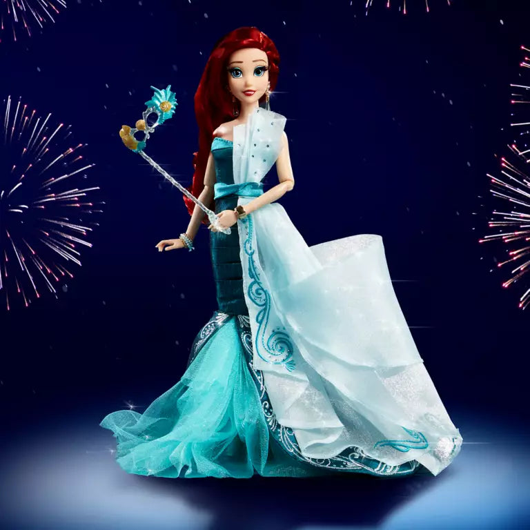 Ariel Limited Edition Doll – The Little Mermaid – Disney Designer Collection Midnight Masquerade Series – Fashionably Late – 12''