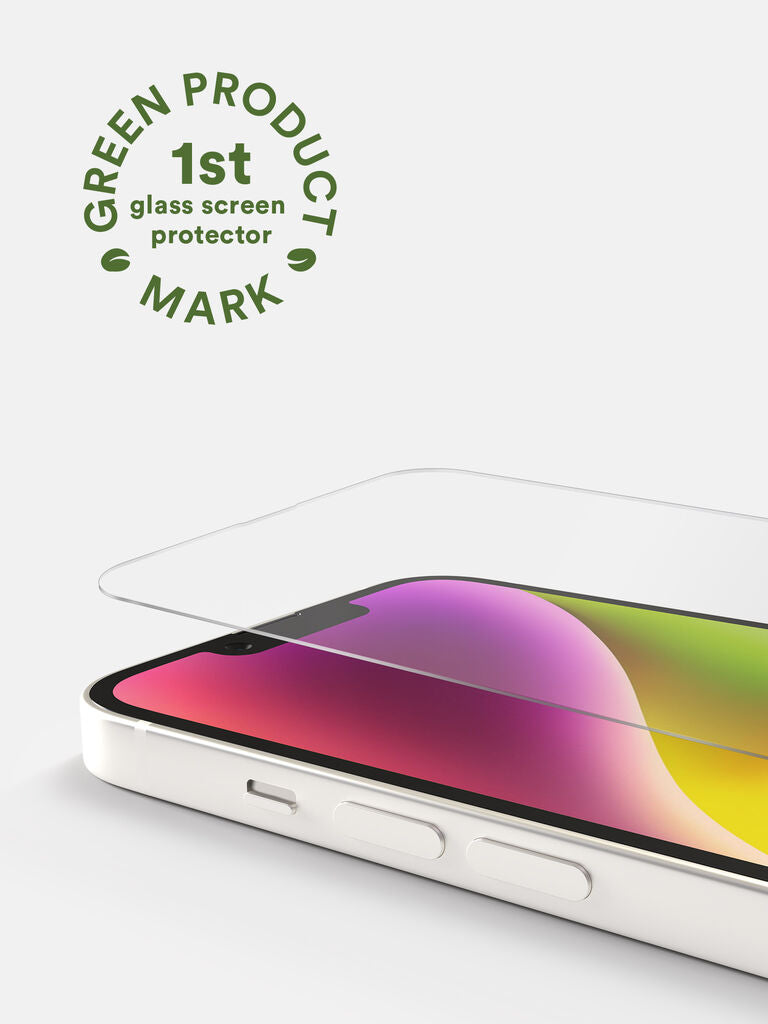 Revolutionary BodyGuardz Pure 3 Screen Protector for iPhone 14 Plus & 13 Pro Max: Antimicrobial, Eco-Conscious Design with Superior Protection