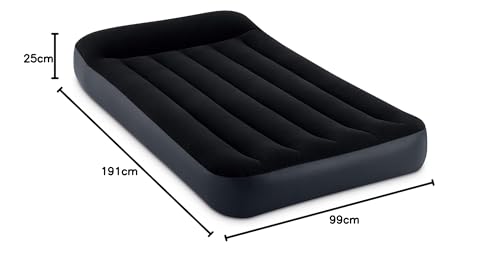 Dura-Beam Twin Air Mattress with Built-In Electric Pump, Pillow Top Surface, Built-In Pillow, Carrying Bag, 39 x 75 x 10 in (99.1 x 190.5 x 25.4 cm)