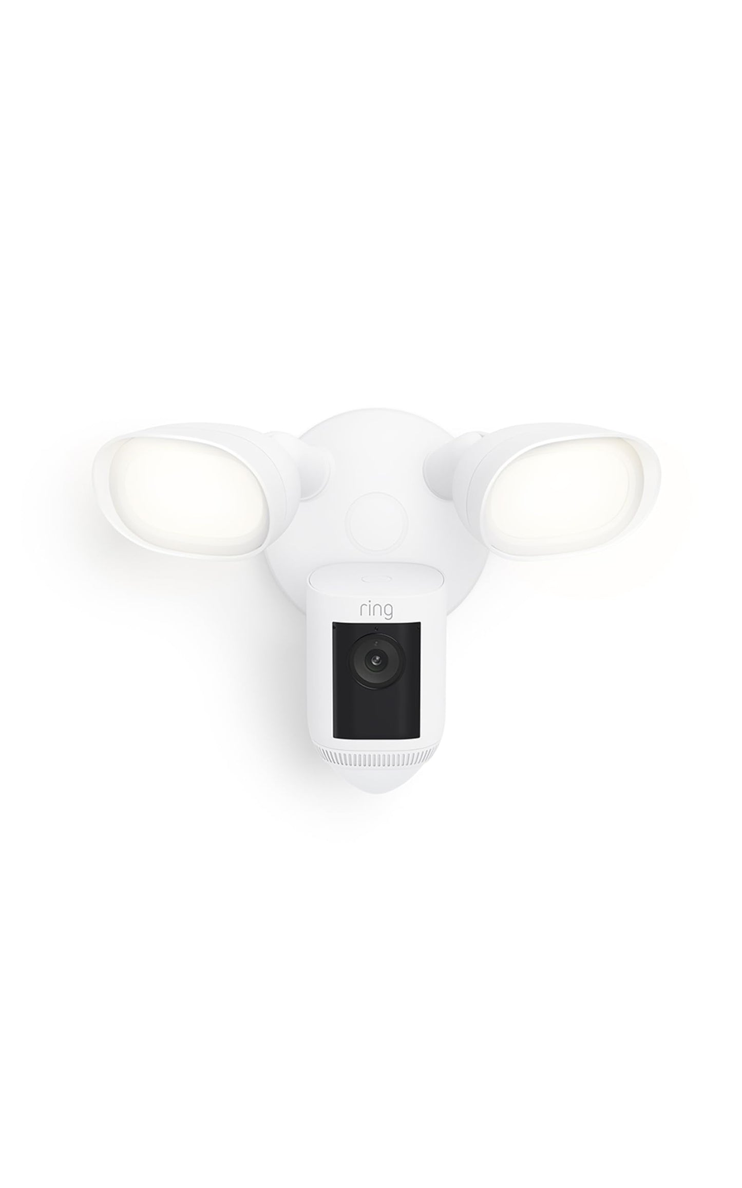 Ring Floodlight Cam Wired Pro - White - Retinal 2K Security Camera with 2000 Lumen LED Lights