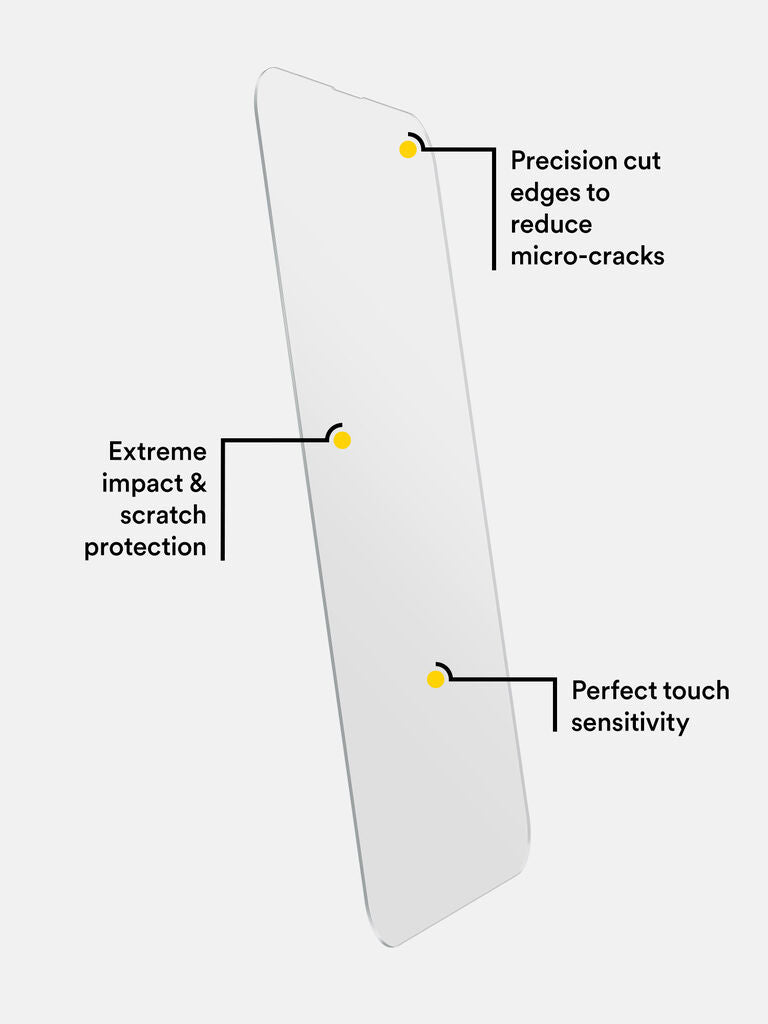 Revolutionary BodyGuardz Pure 3 Screen Protector for iPhone 14 Plus & 13 Pro Max: Antimicrobial, Eco-Conscious Design with Superior Protection
