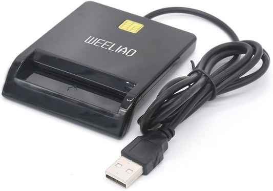 DOD Military USB CAC Smart Card Reader | Mini Fold ID, Credit & Debit Card Compatible with Multiple OS