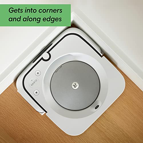 iRobot Braava Jet M6 (6110) Ultimate Robot Mop with Wi-Fi, Precision Jet Spray, Smart Mapping, Alexa and Google Assistant, White
