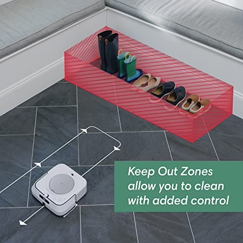 iRobot Braava Jet M6 (6110) Ultimate Robot Mop with Wi-Fi, Precision Jet Spray, Smart Mapping, Alexa and Google Assistant, White