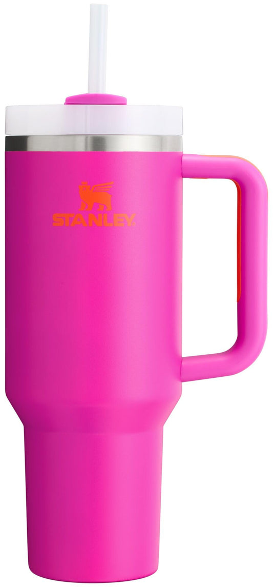 Stanley Quencher H2.0 FlowState Tumbler with Handle and Straw, 40 oz, Vivid Violet