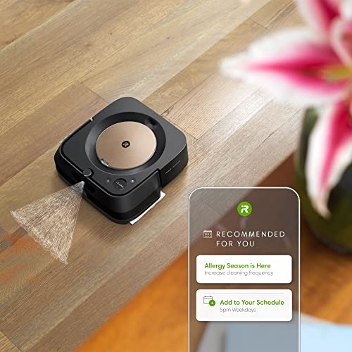 iRobot Braava Jet M6 (6012) Ultimate Robot Mop with Wi-Fi, Precision Jet Spray, Smart Mapping, Alexa and Google Assistant, Black