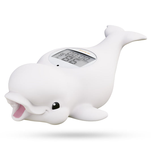 Floating Digital Baby Bath Thermometer and Room Temperature Monitor with Safety Alert and Timer