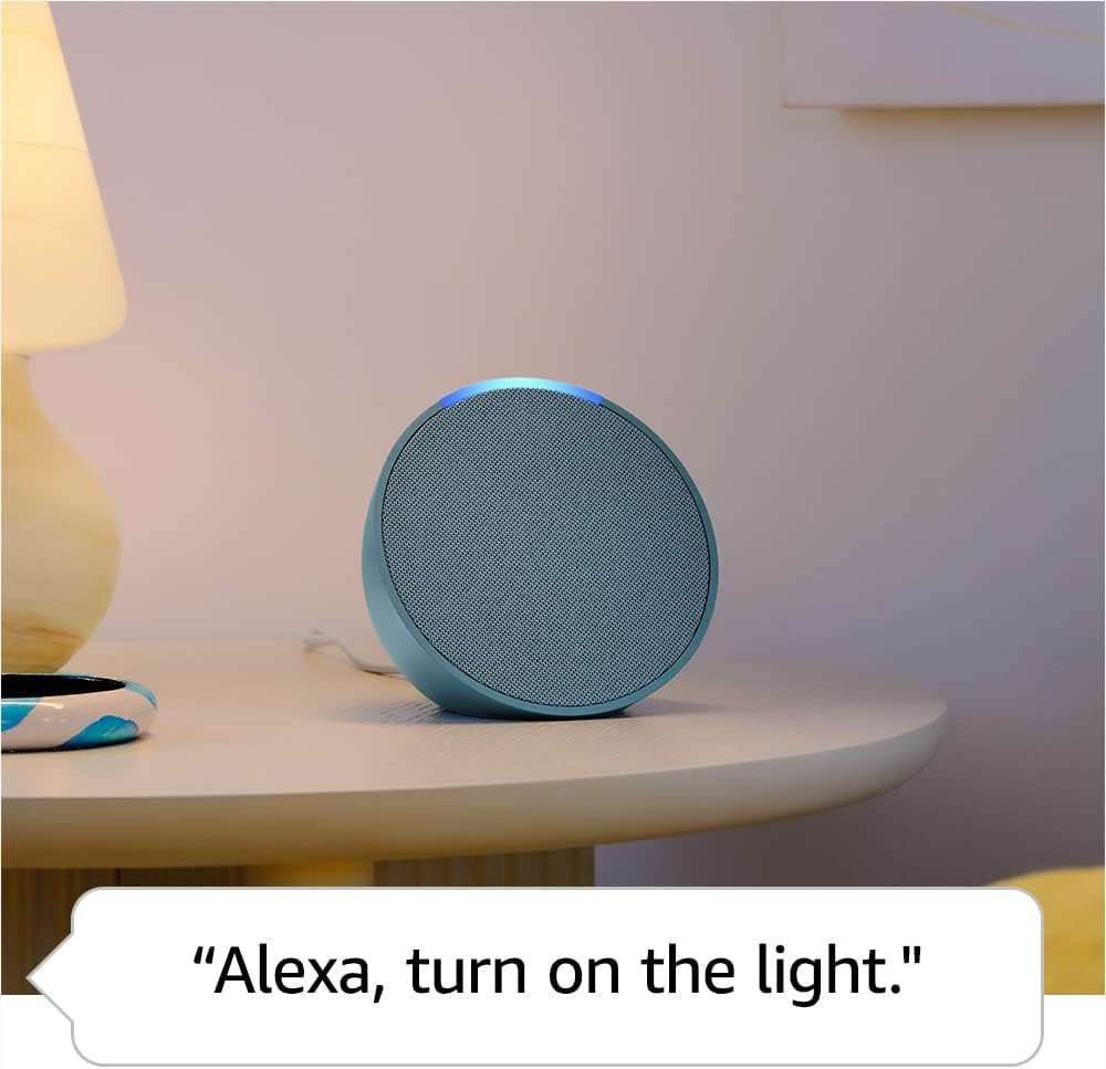 Amazon Echo Pop Compact Smart Speaker with Alexa - Charcoal