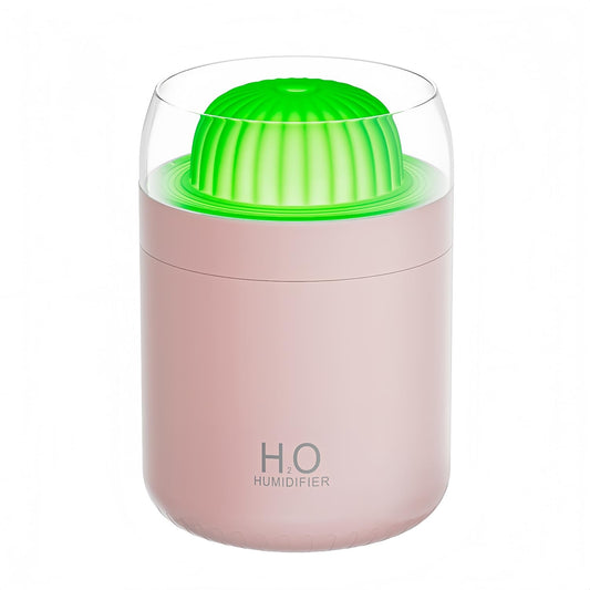 Cactus Mini Humidifier - 500ml Cool Mist Desk Humidifier with Night Light & Auto Shut-Off