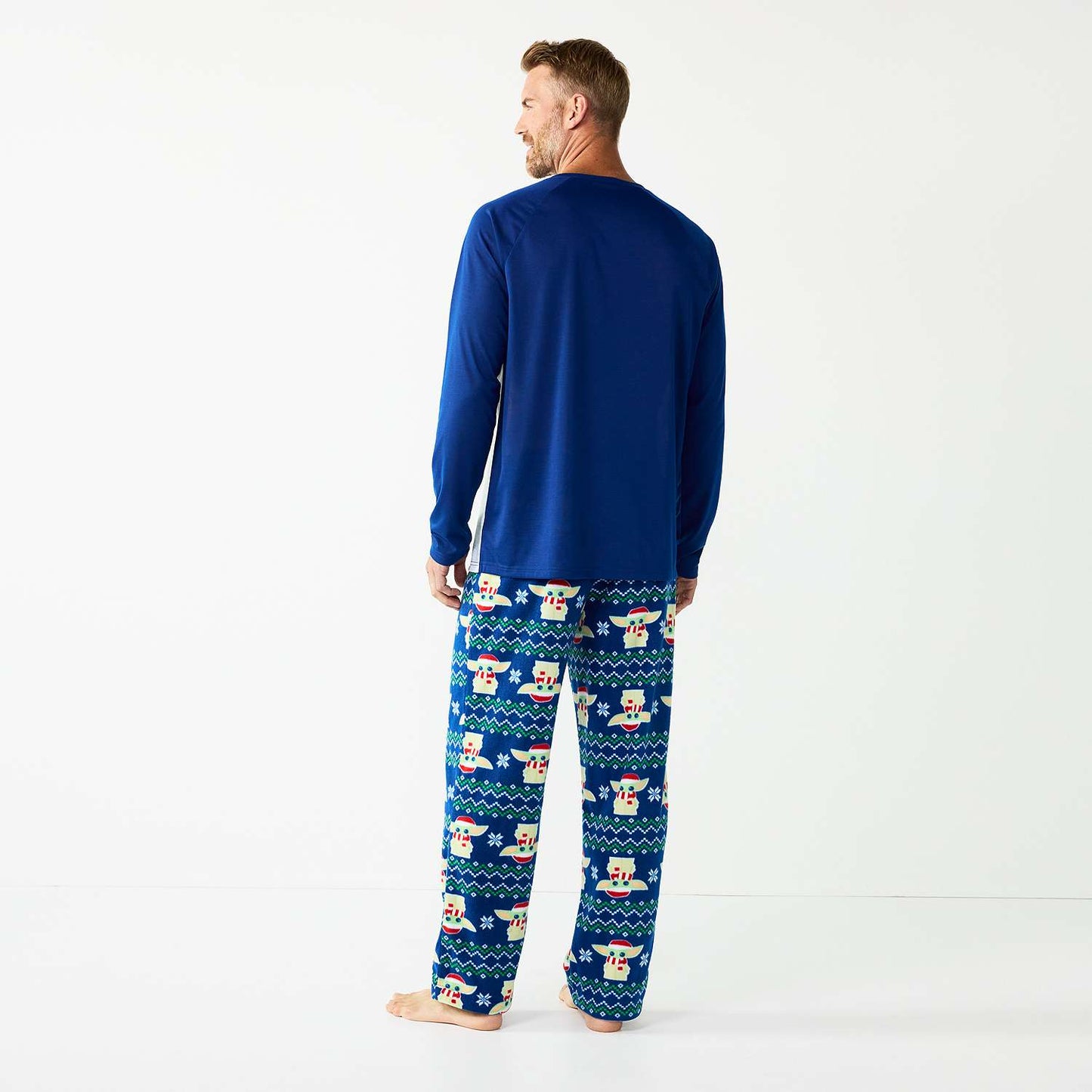 Star Wars The Mandalorian Grogu Themed Men's Pajama Set - Comfort Meets Style in Size L Jammies