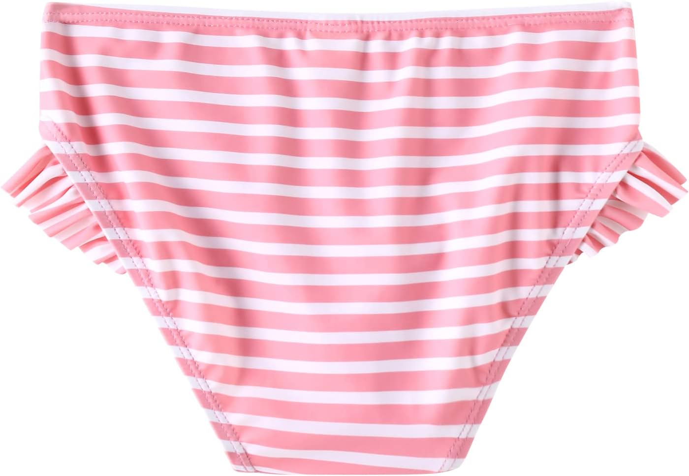 Toddler Girls 2-Piece Long Sleeve Rashguard Swimsuit Set, Light Purple & Pink Floral/Stripe - Size 3T