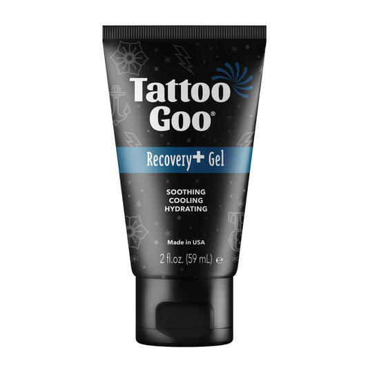 Tattoo Goo Recovery Gel for Tattoo Aftercare - 2 oz (60 ml) - Hydrating & Brightening Gel with Panthenol, Allantoin & Glycerin