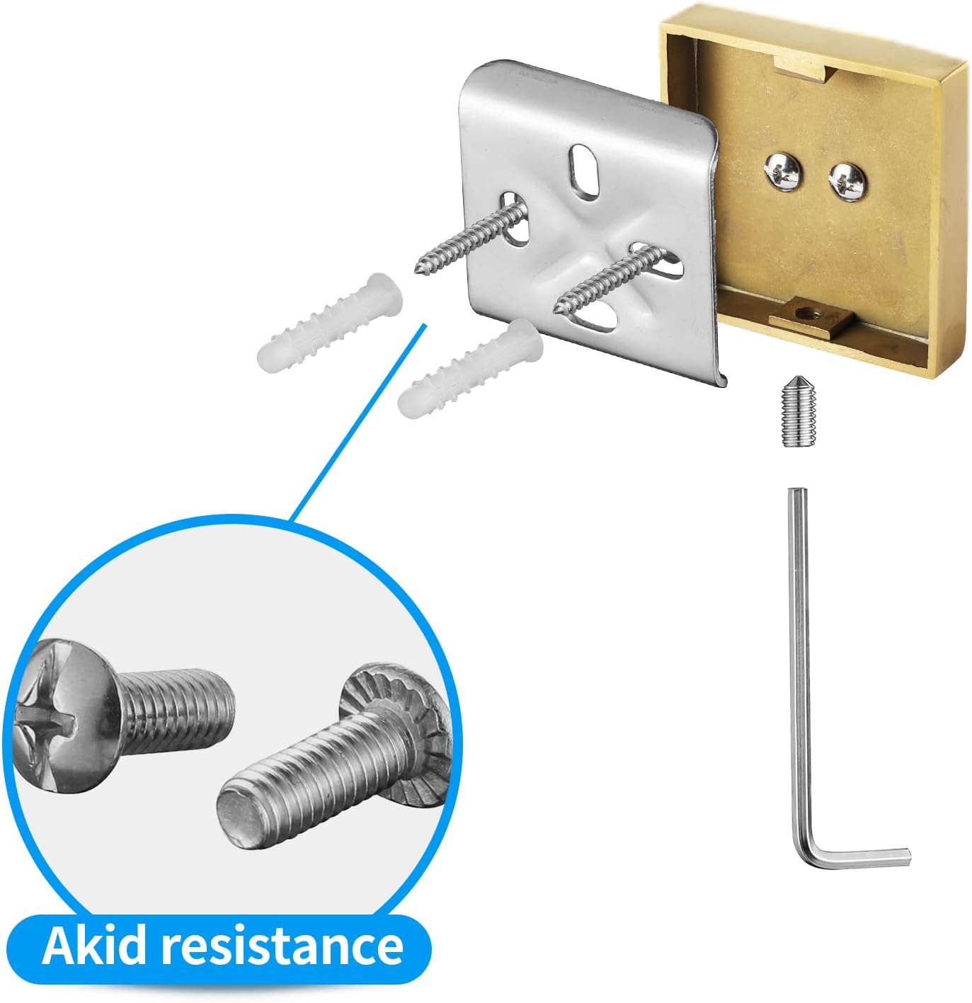2-Pack Brushed Gold Bathroom Towel Hooks - Durable & Stylish Wall Mounted Hooks