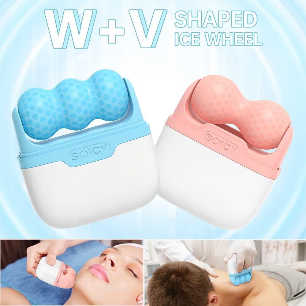 Ice Roller for Face, Body & Eyes - Skin Lifting & Puffiness Relief
