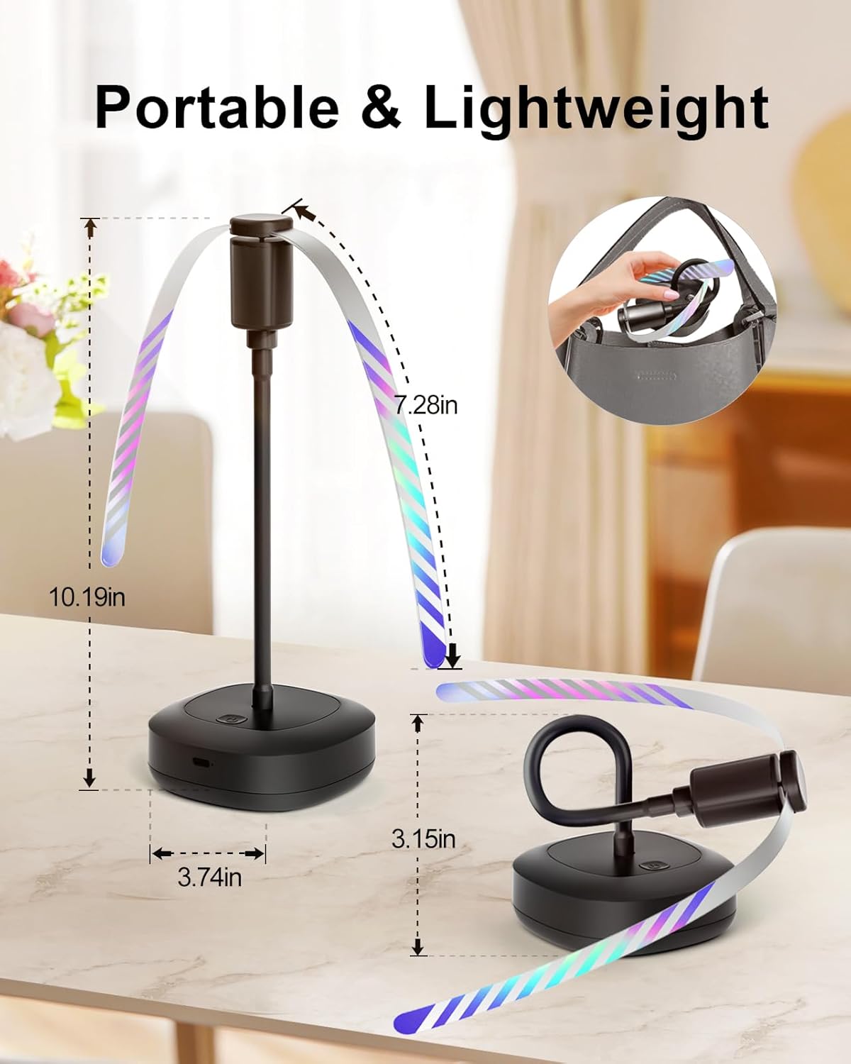4-Pack Quiet, USB-Rechargeable Table Food Fans for Fly-Free Outdoor Dining